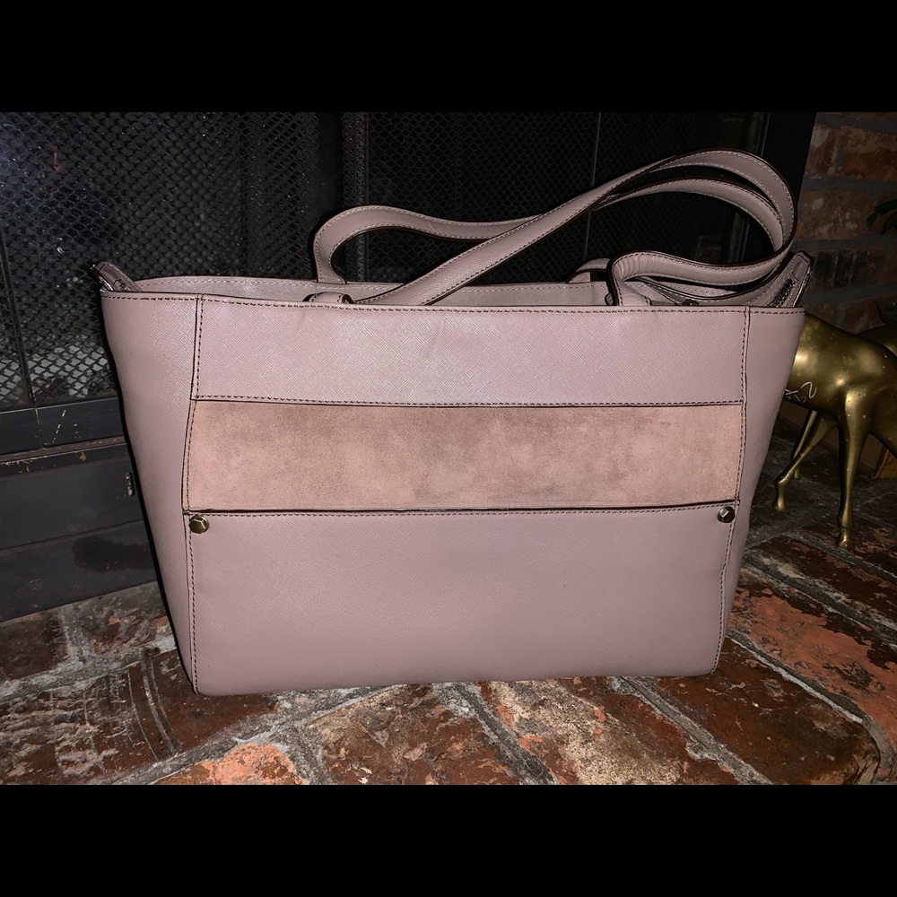orYANY Mauve and Tan Satchel